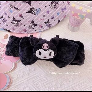 Sanrio kuromi plush bath headband